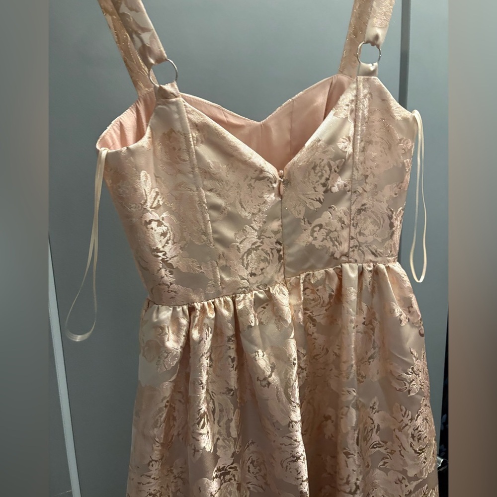 Anthropologie if by sea (v Chapman style) maxi event dress pink fit& flare XS - Picture 7 of 11